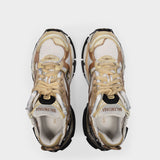 Runner Sneakers in Multi Leather