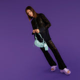 Pool Crocs Slide Rub in Purple