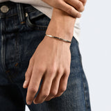 Le 7g Bangle Ribbon Bracelet in Silver