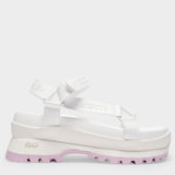 Trace Sandals in White Leather