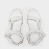 Trace Sandals in White Leather