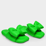 Nappa Extra Padded Slipper 5500 Green No Colo Slides