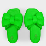 Nappa Extra Padded Slipper 5500 Green No Colo Slides