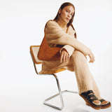 Maggie Sandals in Black Smooth Leather