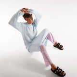 Fussbett Slides in Black Leather