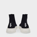 1982 Techno Canvas 99R Black Sneakers