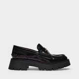 Carter Lug 45 Loafers in Black Leather