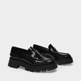 Carter Lug 45 Loafers in Black Leather