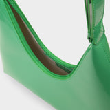 Amber Super Green Semi Patent Leather