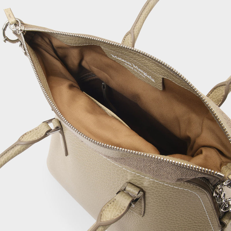 5Ac Medium Bag in Beige Leather