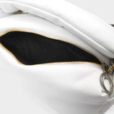 Pump Pouch in White Leather