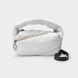 Pump Pouch in White Leather