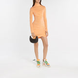 Logo Stamp Shoulder Bag - Off White - Leather - Black