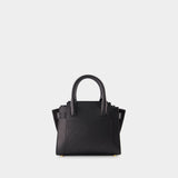 City Tote S Tote Bag - Off White - Black - Leather