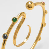 Medium Upside Down Earrings in Zircons