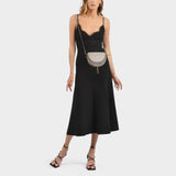 Mara Mini Bag in Motty Grey Leather