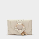 Hana Compact Wallet - See By Chloe - Cement Beige - Leather
