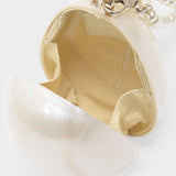 Micro Egg Pouch - Simone Rocha - Pearl White