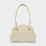 Circle Brot Bag in Beige Leather