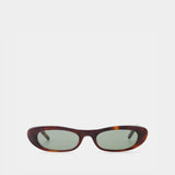 Sl 557 Shade Sunglasses - Saint Laurent - Havana/Green - Acetate