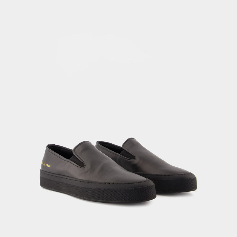 Slip On Sneakers - COMMON PROJECTS - Leather - Black