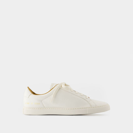 Retro Summer Premium Sneakers - COMMON PROJECTS - Leather - White