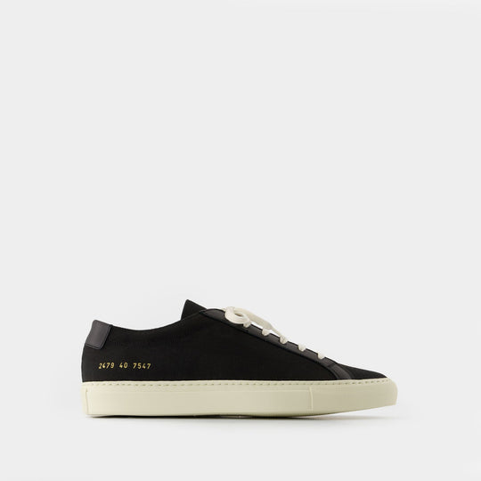 Achilles In Canvas Sneakers - COMMON PROJECTS - Leather - Black