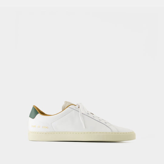 Retro Low Profile Sneakers - COMMON PROJECTS - Leather - White