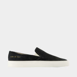 Minimal Slip On Sneakers - COMMON PROJECTS - Leather - Black