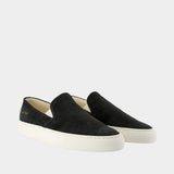 Minimal Slip On Sneakers - COMMON PROJECTS - Leather - Black