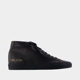 Achilles Mid Premium Sneakers - COMMON PROJECTS - Leather - Black