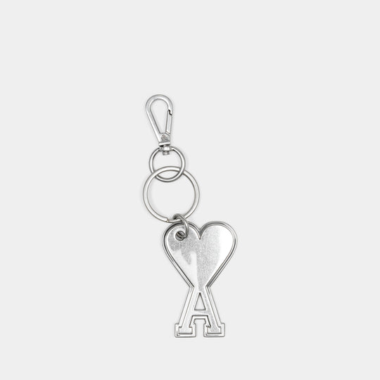 Ami De Coeur Keychain - AMI Paris - Metal - Silver