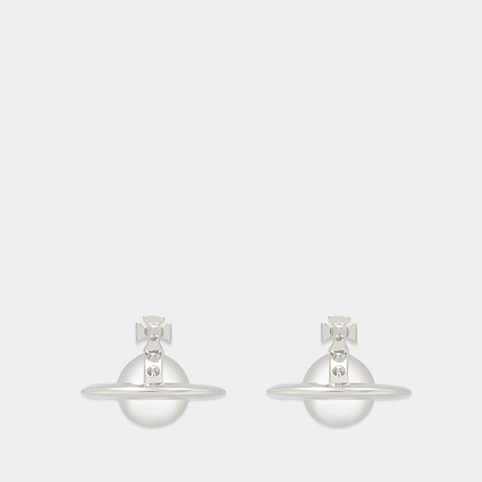 Solid Orb Earrings - Vivienne Westwood - Metal - Silver