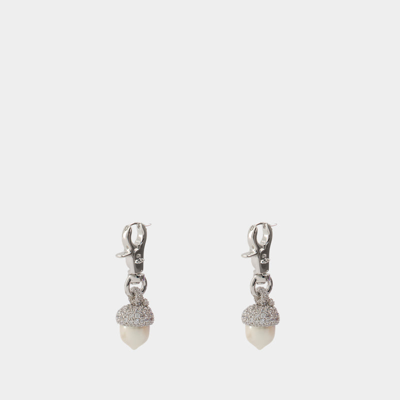 Lucille Large Earrings - Vivienne Westwood - Metal - Silver