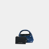 The Micro Sack Crossbody - Marc Jacobs - Cotton - Blue