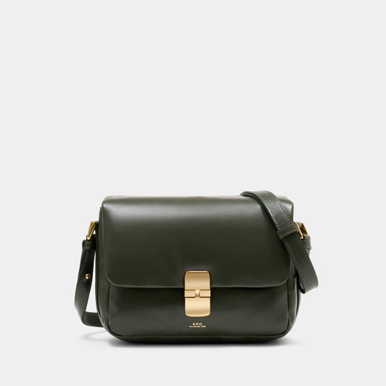 Grace Soft Crossbody - A.P.C. - Leather - Khaki
