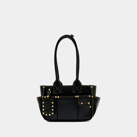 Posy Small Shoulder Bag - Ganni - Leather - Black