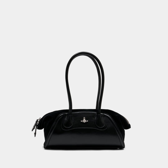 Shirley Small Shoulder Bag - Vivienne Westwood - Leather - Black