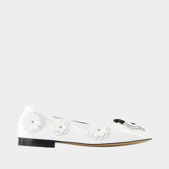 Brielle Ballerinas - CECILIE BAHNSEN - Leather - White