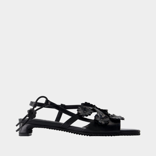 Arna Sandals - CECILIE BAHNSEN - Leather - Black