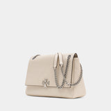Charlie Shoulder Bag - Tory Burch - Leather - Beige
