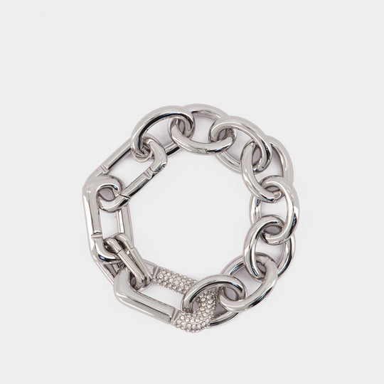 Pop J Marc Pave Bracelet - Marc Jacobs - Metal - Silver