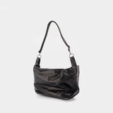 Tulip L Shoulder Bag - YOHJI YAMAMOTO - Leather - Black