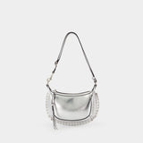 Oskan Moon Shoulder Bag - Isabel Marant - Leather - Silver