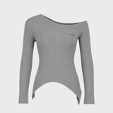 Ls Orgy T-Shirt - Vivienne Westwood - Synthetic - Grey
