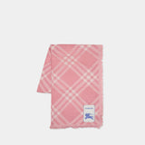 Mu Bias Tri Bar Scarf - Burberry - Wool - Pink