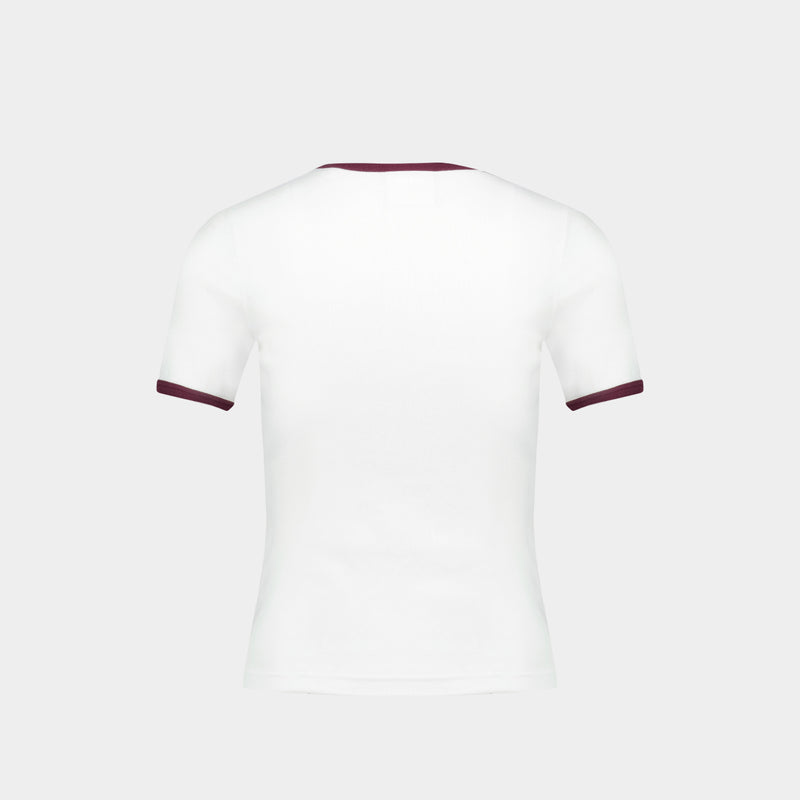 Signature T-Shirt - Courreges - Cotton - White