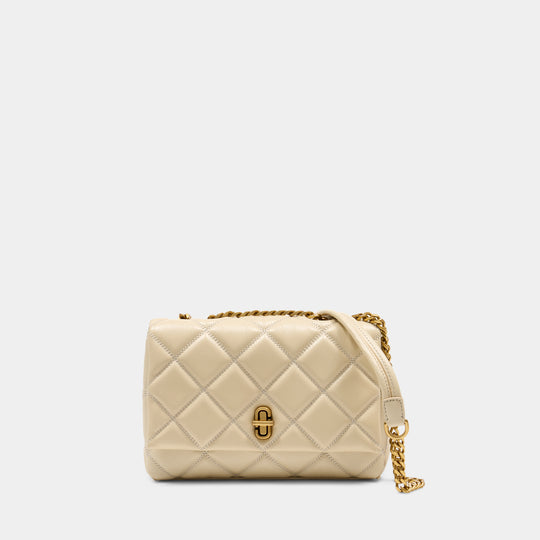 The Slim Dual Chain Shoulder Bag - Marc Jacobs - Leather - White