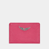 Zv Pass Card Holder - Zadig & Voltaire - Leather - Pink