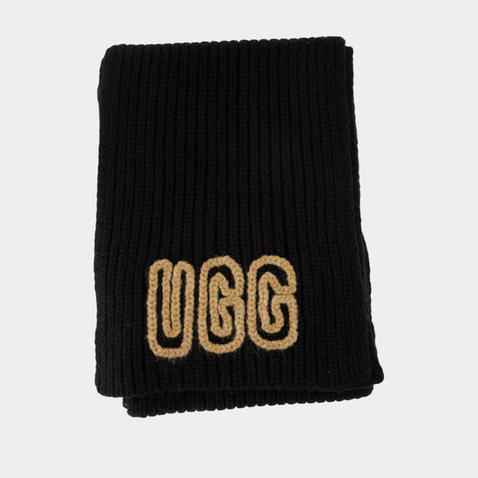 U Chunky Scarf - UGG - Acrylic - Black